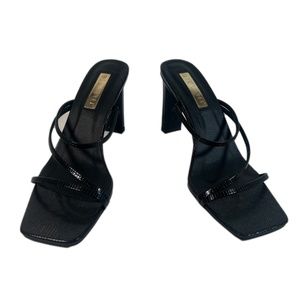Billini Faux Crocodile Skin Heels